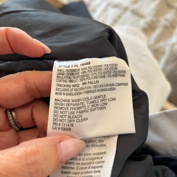 Women's White Snow Pants with Navy blue detail - Picture 13 of 15